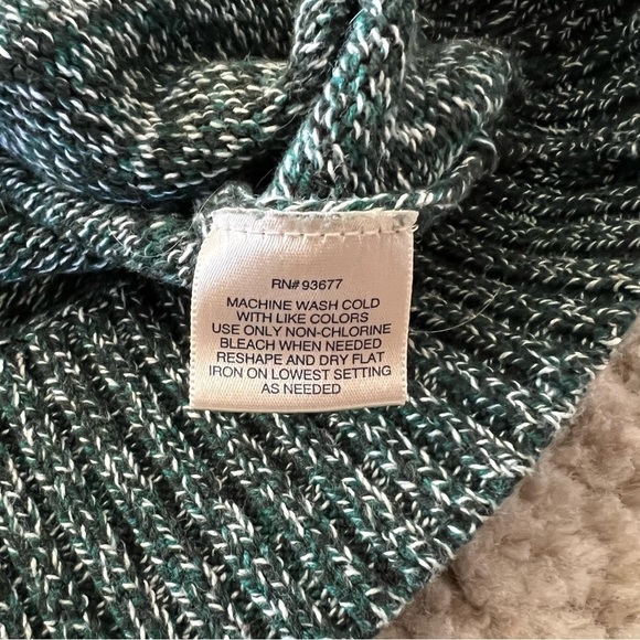 St John’s Bay Men’s Sweater Green Marled Crewneck Pullover size large - Picture 6 of 9